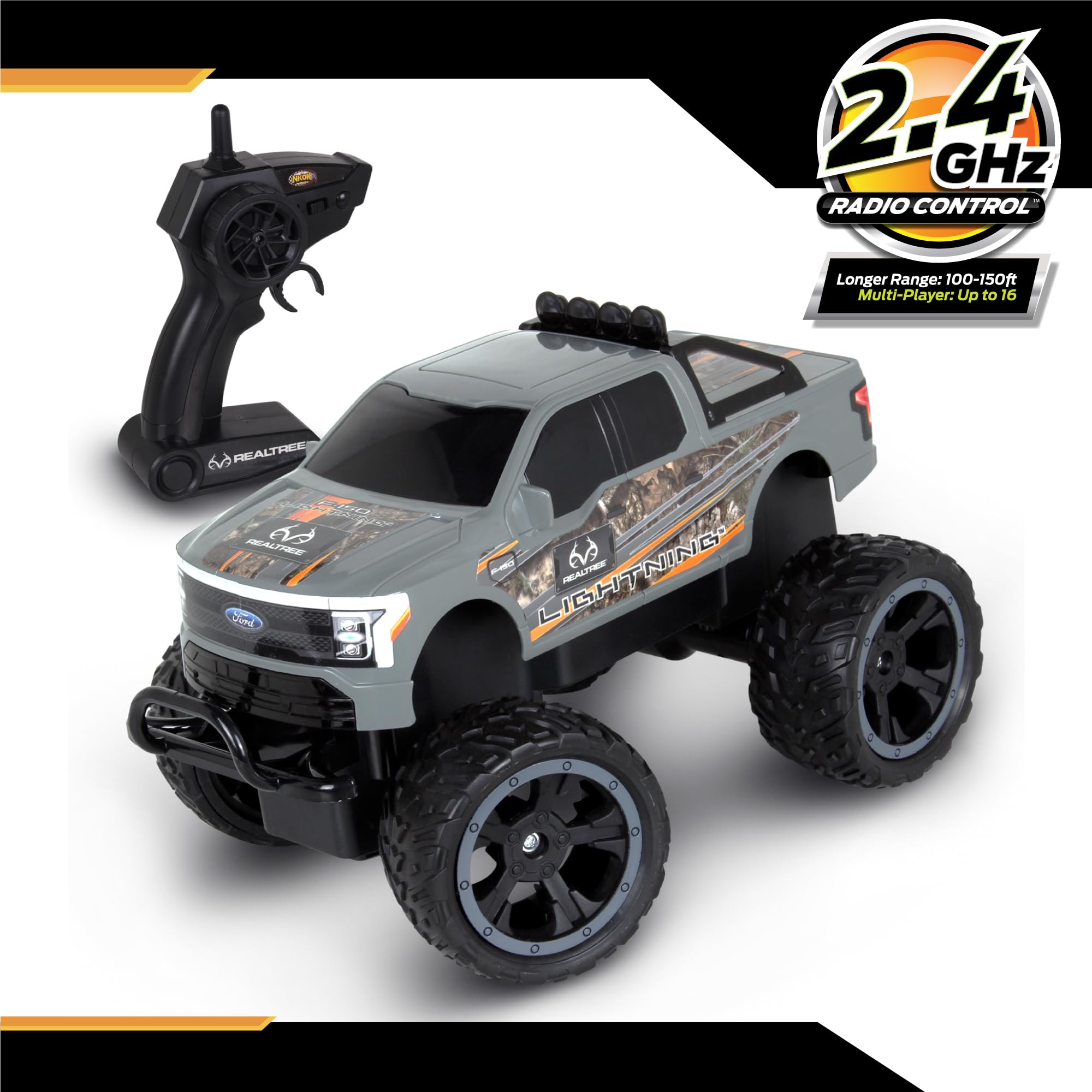Amazon.com: NKOK Realtree Ford F-150 Lightning RC Monster Truck